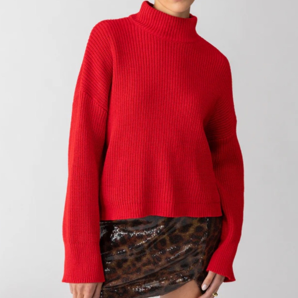 Sanctuary Stay Cozy Sweater (MARS RED color)